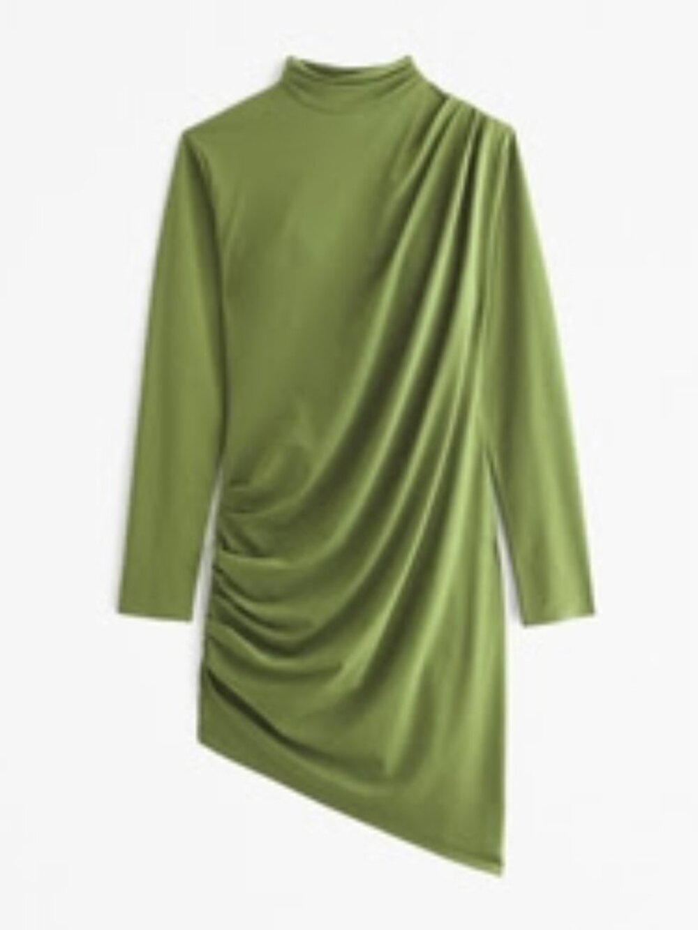 Vol. 28 Long-Sleeve Draped Mini Dress